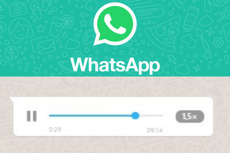 WhatsApp com player de áudio